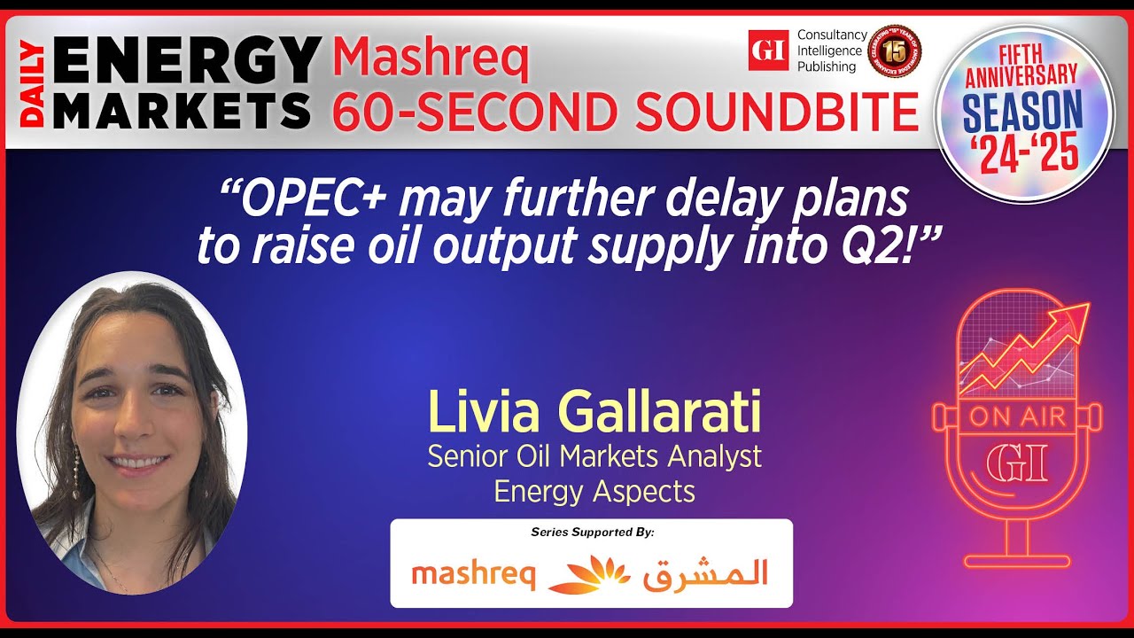 Daily Energy Markets - Mashreq 60 - Second Soundbite