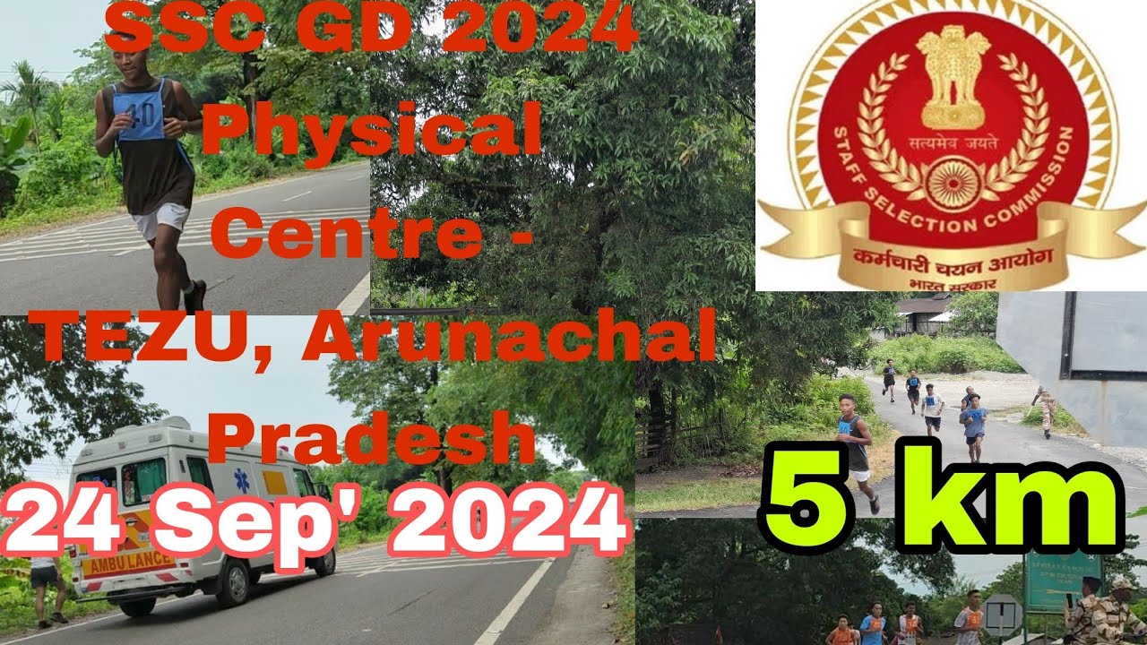 SSC GD 2024, Physical at TEZU, 5 KM Running in 24 minutes, September 24, 2024 #Tazu #itbp #cisf #bsf