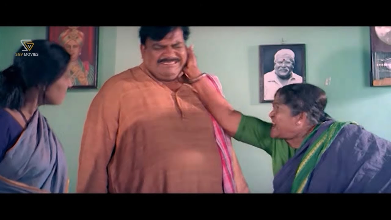 ಹೆಂಡತಿ ಮುಂದೇನೆ ಸೋಂಬೇರಿ ದೊಡ್ಡಣ್ಣನಿಗೆ ಹೊಡೆದ ಅಮ್ಮ Back To Back Comedy Scenes | Nanjundi Kannada Movie
