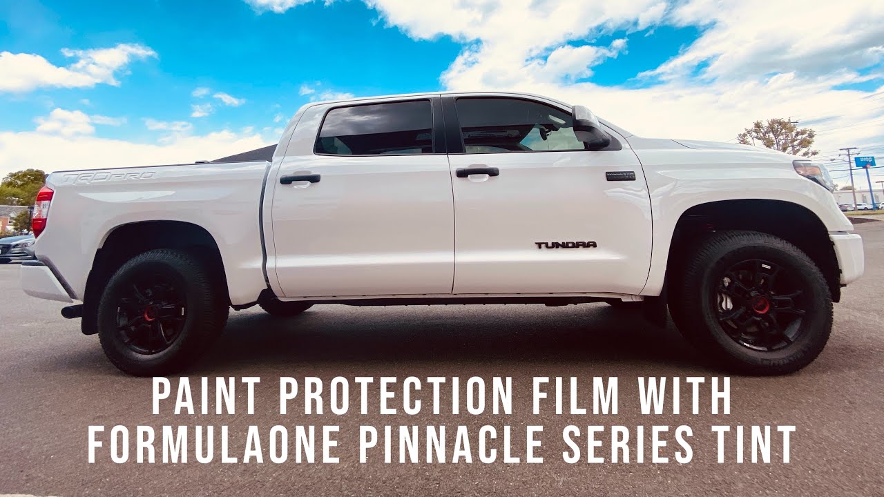 LLumar Paint Protection Film with Pinnacle Series Tint on a 2020 Toyota Tundra TRD Pro at LA Tint