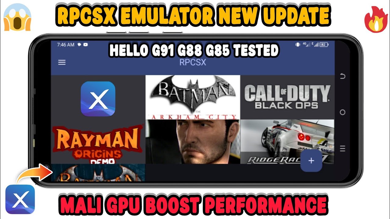 RPCSX New update Mali GPU best parfominc stable fps 🔥