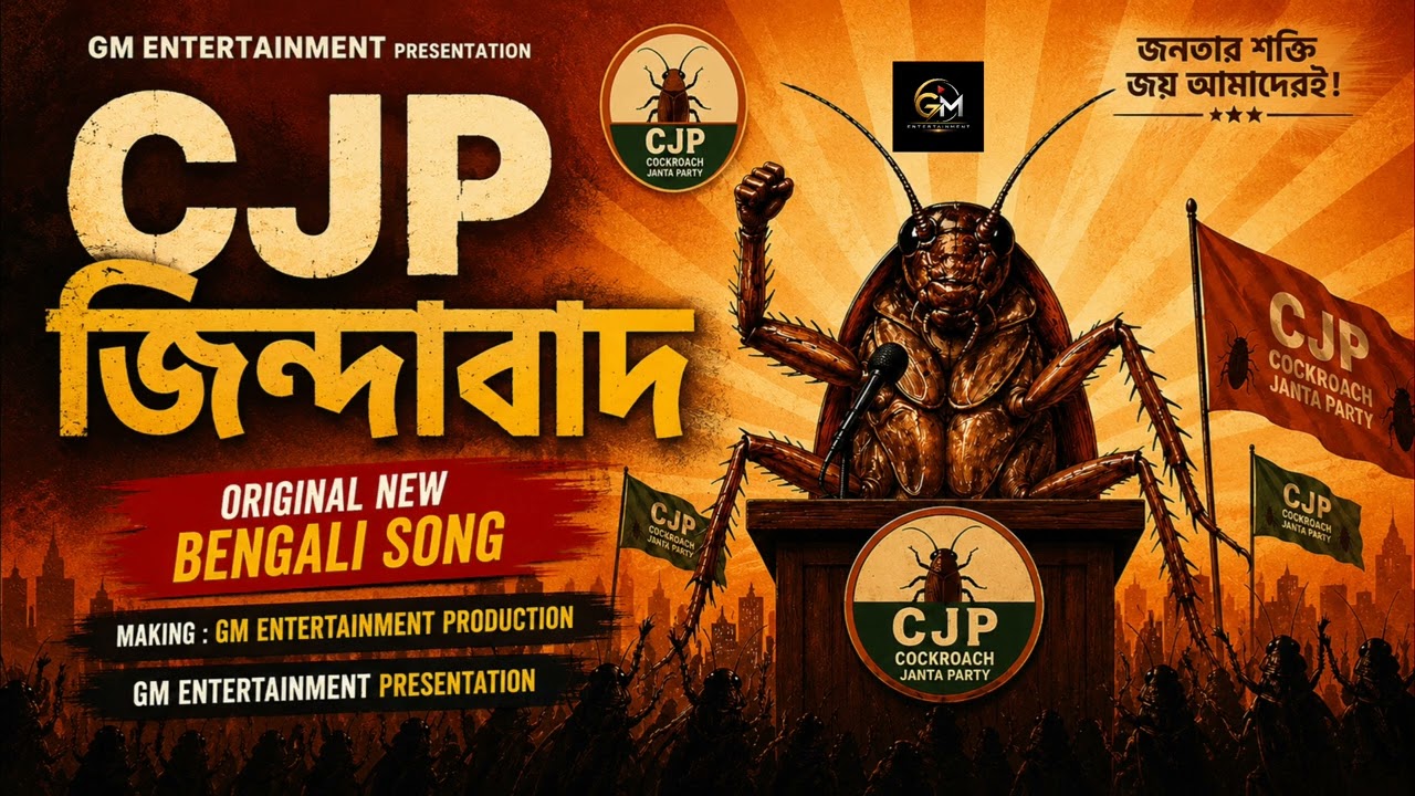 CJP Theme Song | কক্রোচ জনতা পার্টি (CJP) Bengali Song | New Bengali Dance Pop