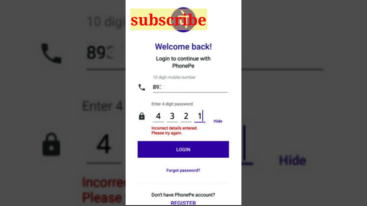 #Shorts  Forgot phonepe login password