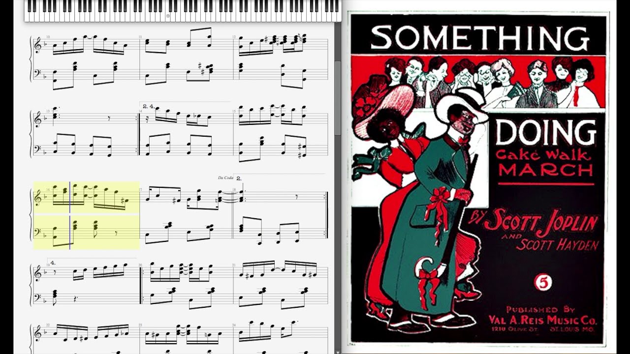 Something Doing by Scott Joplin (1903, Ragtime piano)