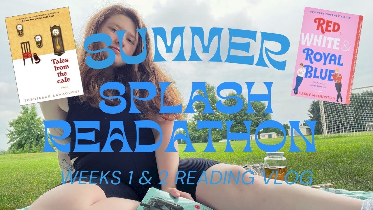 reading red white & royal blue (and mint!)🧋💐 Summer Splash Reading Vlog!