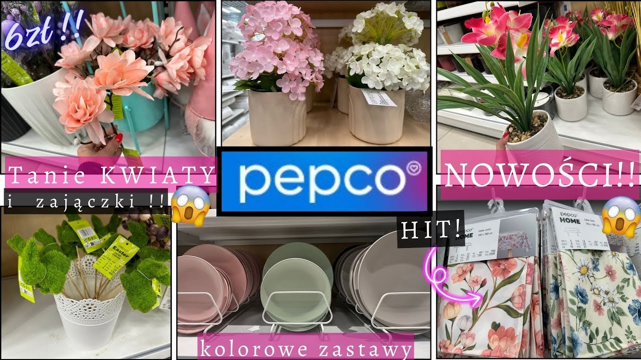🟢PEPCO PETARDA NOWOŚCI!!!‼️HIT! Wiosenne KWIATY 6zł!!😱 ✅CUDNE KOLOROWE ZASTAWY ✅OBRUSY ✅TALERZE