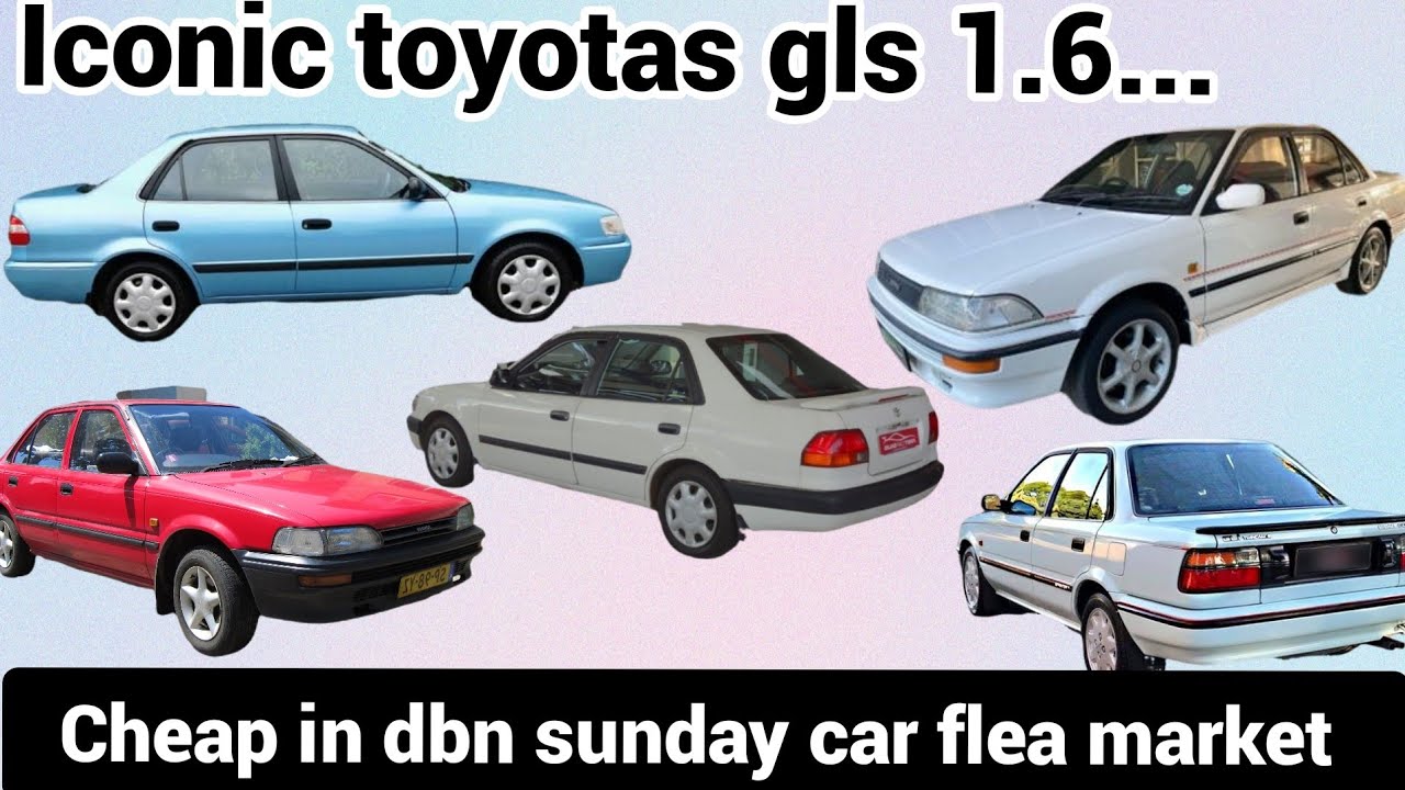 Подержанная Toyota Corolla GLS 1.6 продается дешево на воскресном блошином рынке подержанных авто...