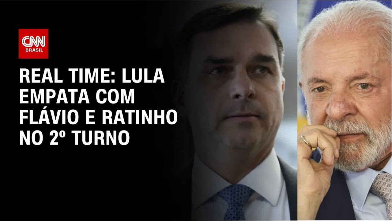 Lula empata no 2º turno com Flávio e Ratinho Jr., mostra Real Time Big Data | CNN NOVO DIA