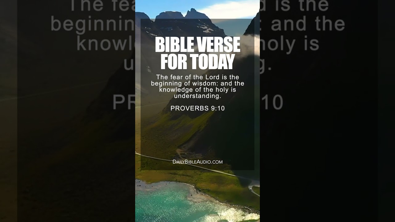 Proverbs 9:10 | Blessed Bible Verse For Today #scriptures