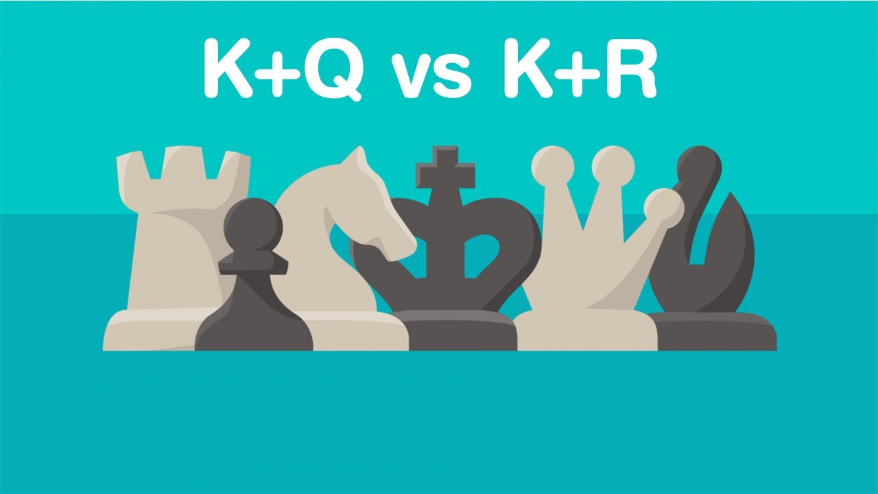 K+Q vs  K+R chess game