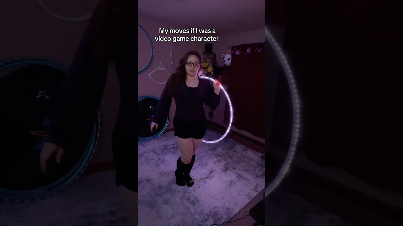 Hula hoop video game move set Part 1!!! BrandaHoops