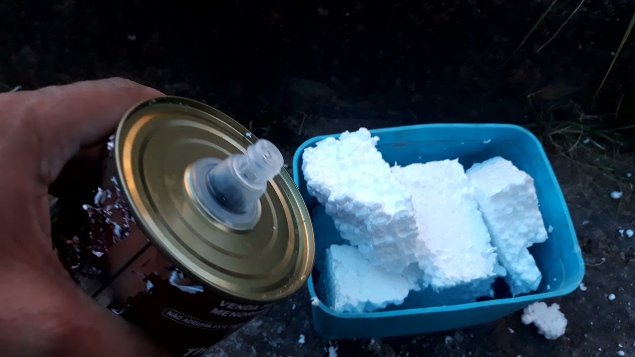 Como fazer cola com ISOPOR usando tiner ou gasolina. #cola#coladeisopor#tiner#comofazercoladeisopor