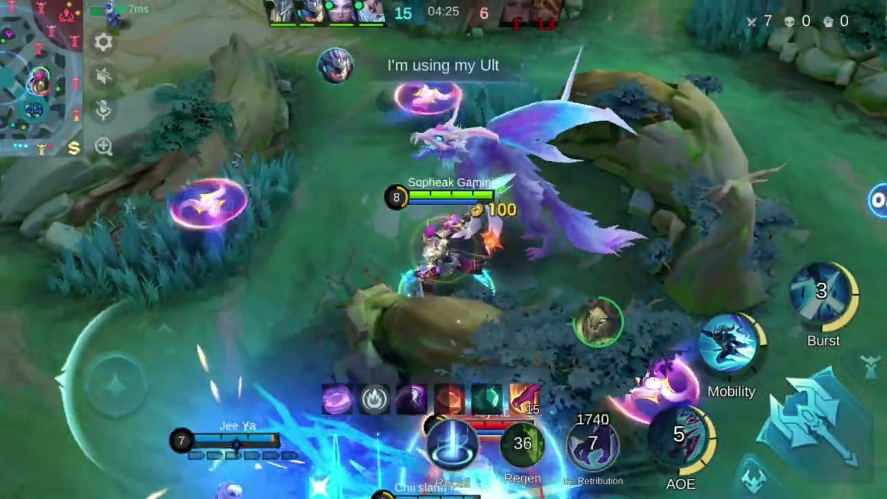 Saberអីឡូវកាចខ្លាំងណាស់😄😛 #mobilelegends #mlbb #saber 