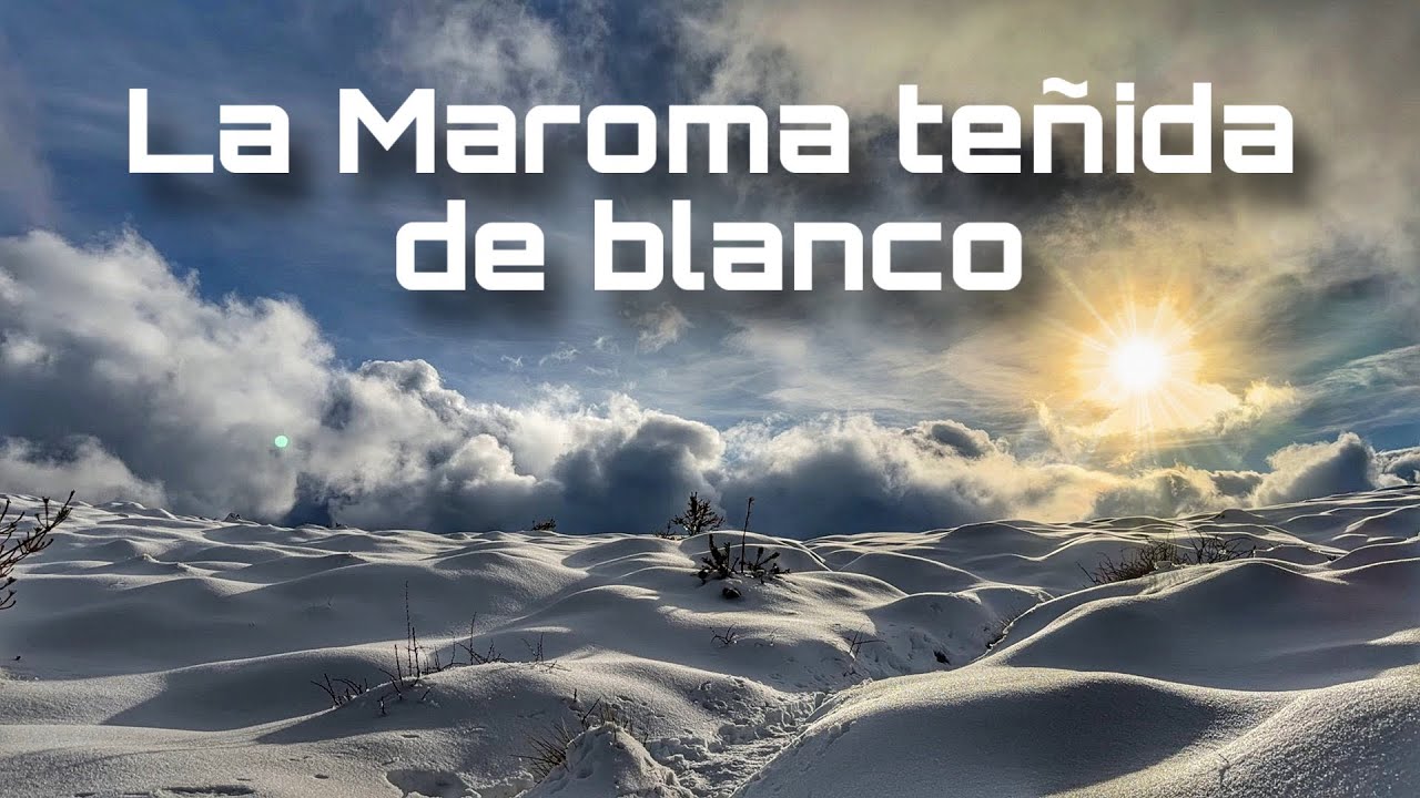 La Maroma te&ntilde;ida de blanco incre&iacute;ble 🏔️ 30/12/2025 #maroma #cima #malaga 