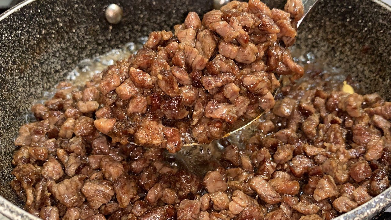 Oodkac Somali (Beef Cubes) | Somali Breakfast