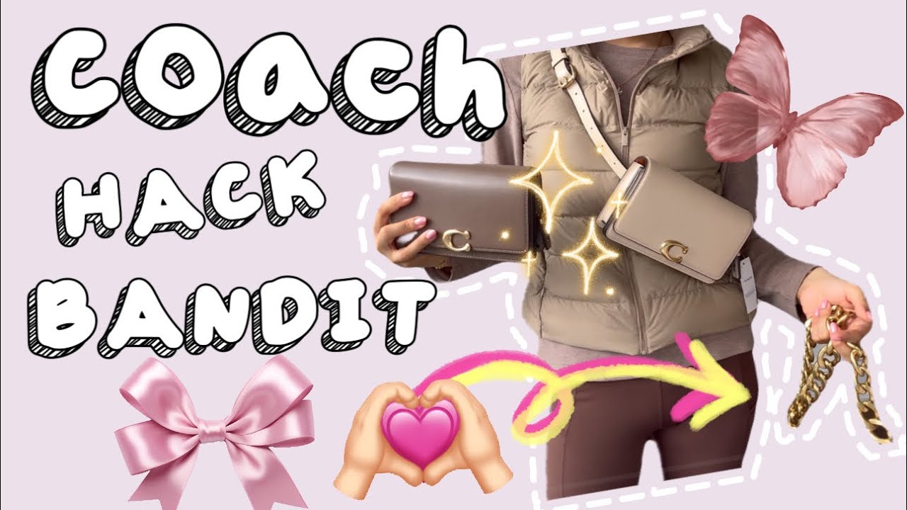 COACH BANDIT BELT BAG HACK! Wear it as a crossbody etc! Plus unboxing!