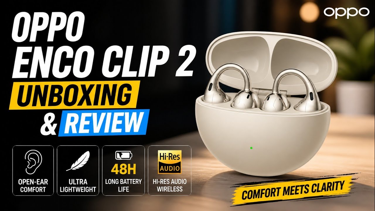 Rozpakowanie i recenzja OPPO Enco Clip 2!