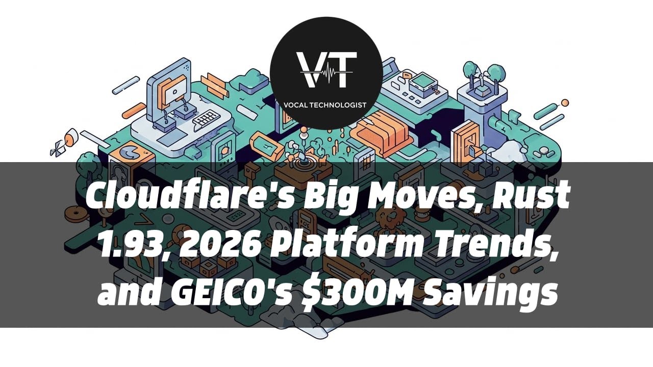 Cloudflare's Big Moves, Rust 1.93, 2026 Platform Trends, and GEICO's $300M Savings