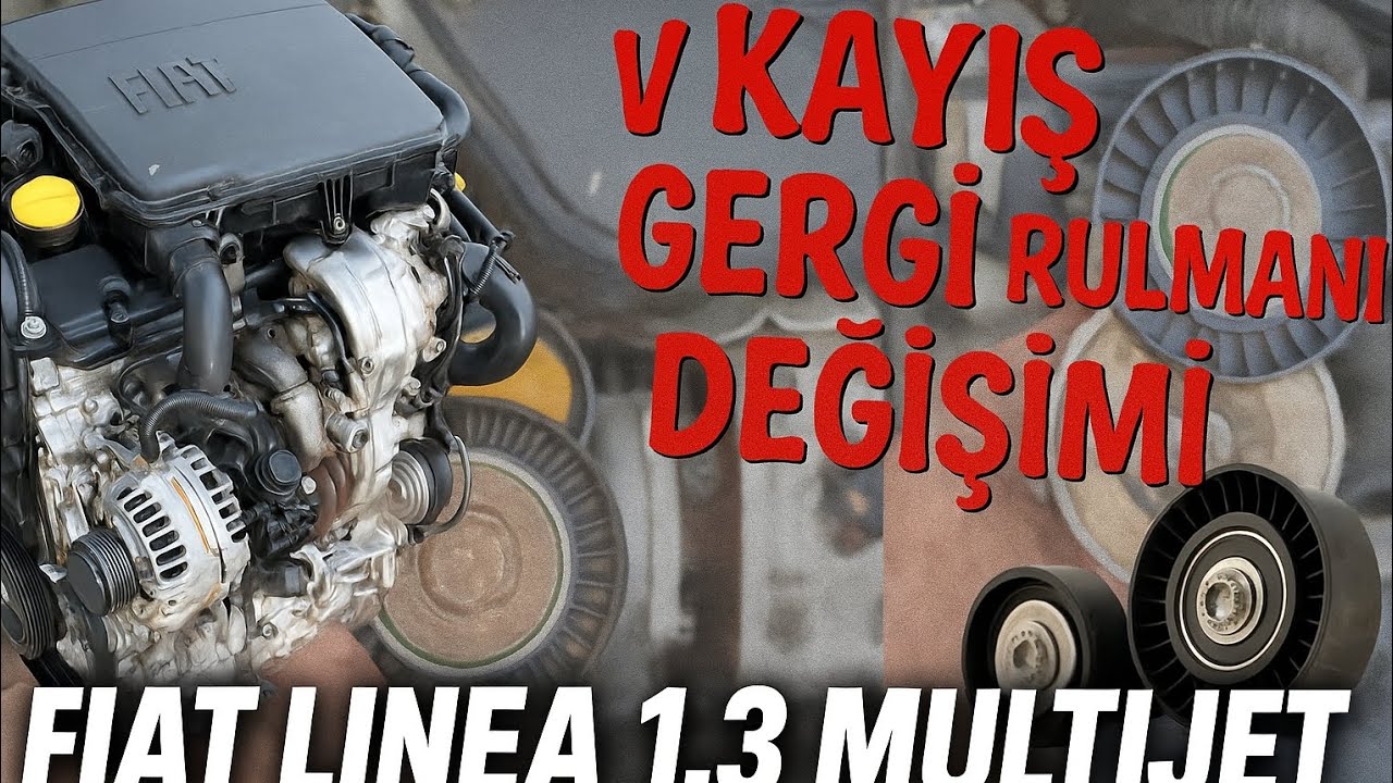 FİAT 1.3 MULTİJET V KAYIŞ GERGİ RULMANI DEGİŞİMİ