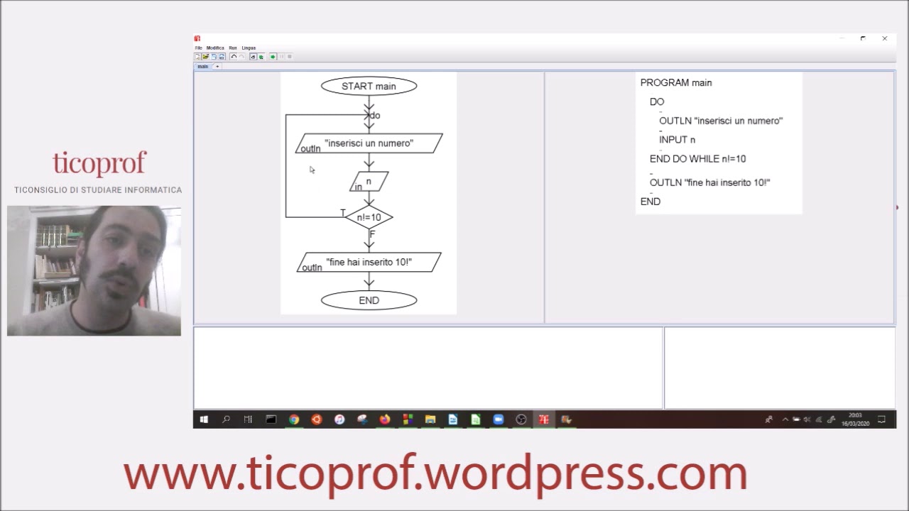 Spiegazione ciclo DO WHILE: l'iterazione definita post-condizionale con esempio in Algobuild e C++
