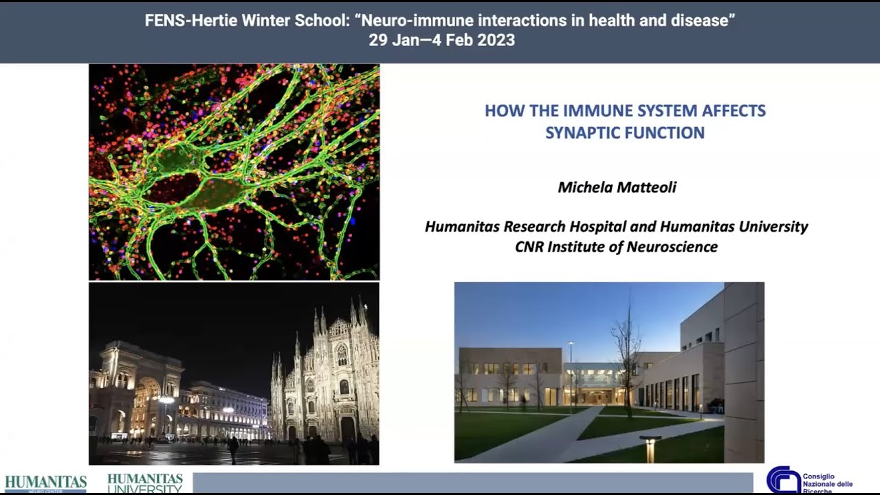 03/04/2023 - Michela Matteoli (CNR Institute of Neuroscience and Humanitas Research Hospital, Milan)