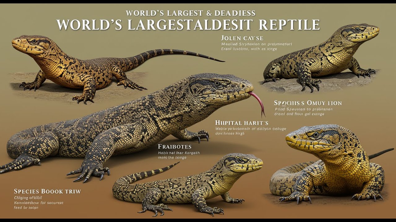 World&rsquo;s Largest & Deadliest Reptiles ~ You Won&rsquo;t Believe! #LargestReptiles #deadliest #giantlizard