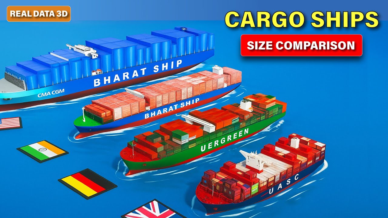 Cargo Ships Size Comparison