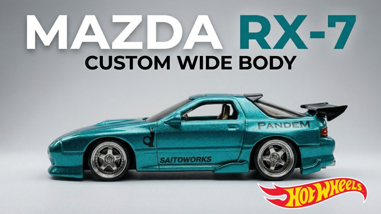 INSANE Mazda RX 7 Savanna Widebody Custom 🔥 Full Build