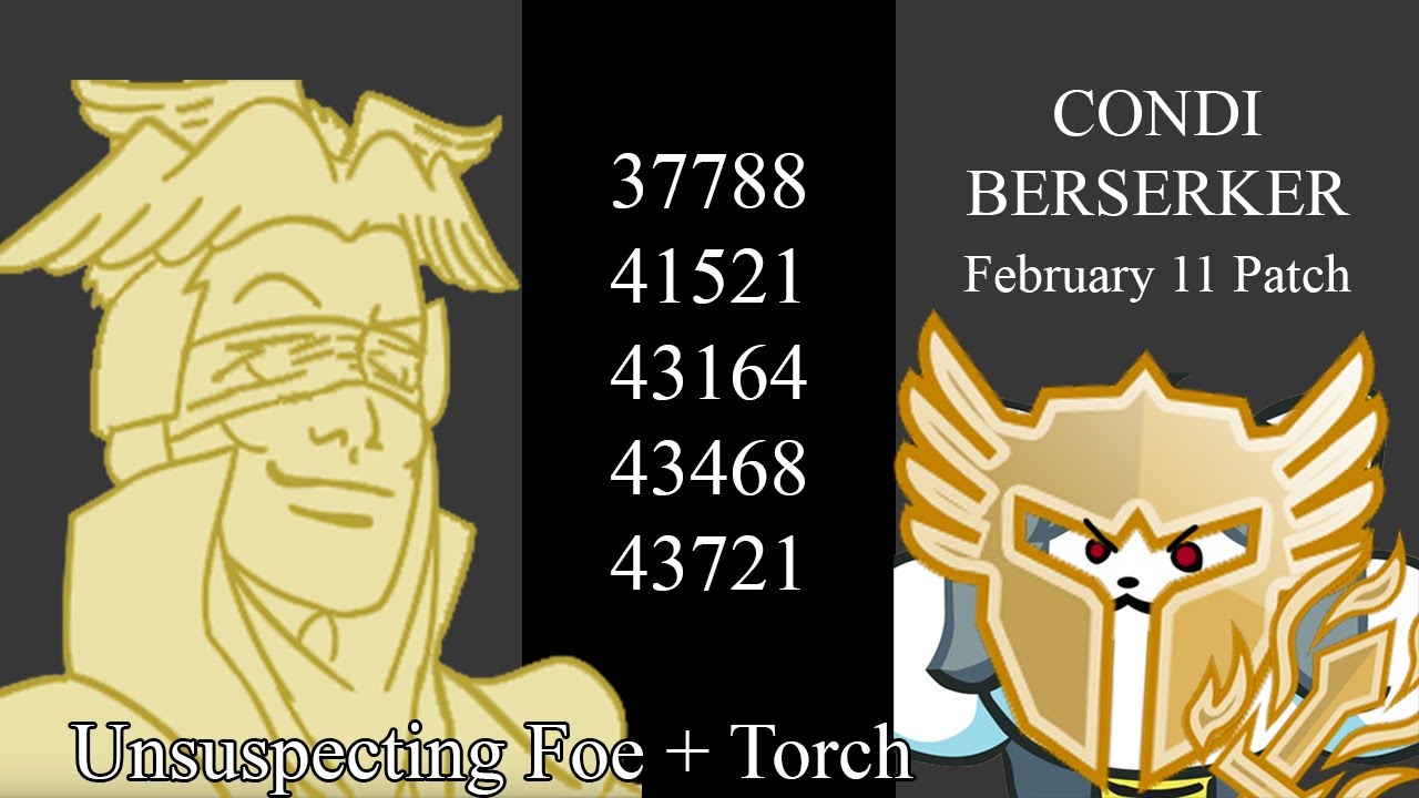Condition Berserker - Torch & Unsuspecting Foe | 43,7k | February 11th Patch