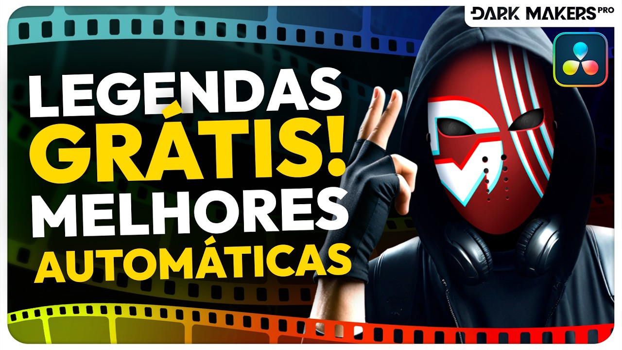 Como Fazer Legendas Autom&aacute;ticas no Davinci Gr&aacute;tis Muito Melhor e mais F&aacute;cil que o Pago