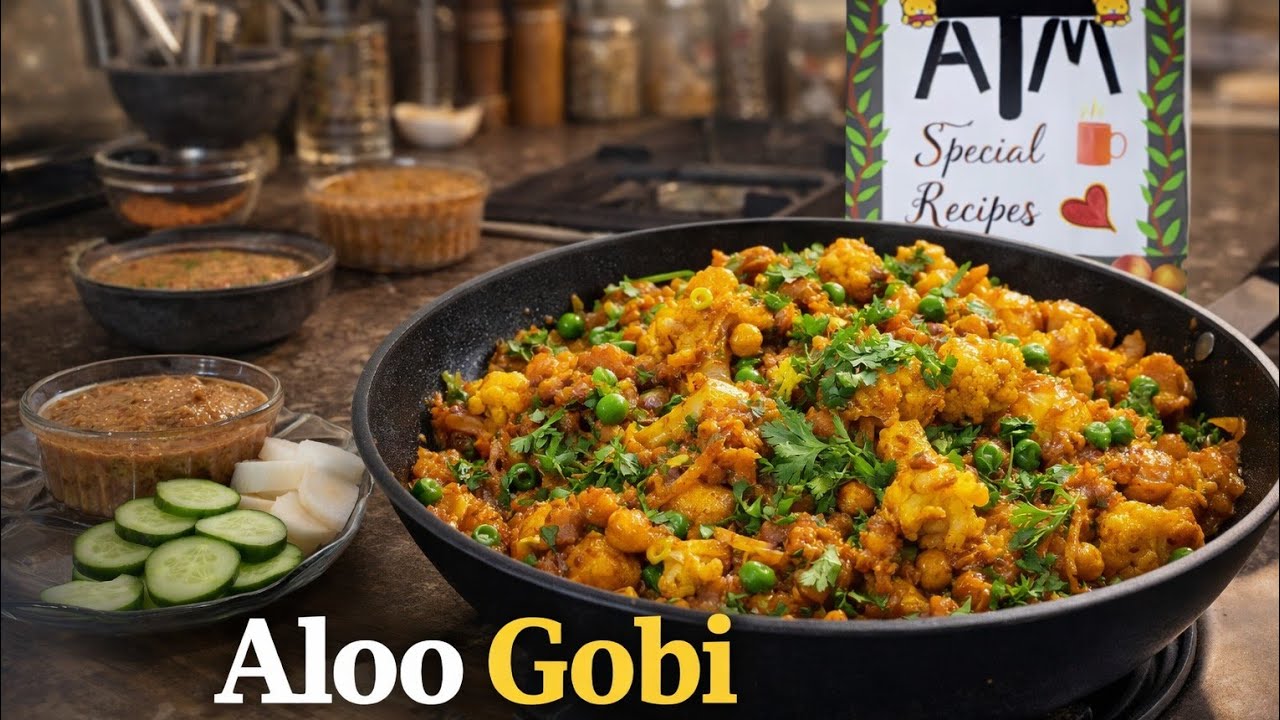 Aloo Gobi Recipe | Dhaba Style Aloo Gobi Sabzi | Easy & Tasty Homemade Recipe