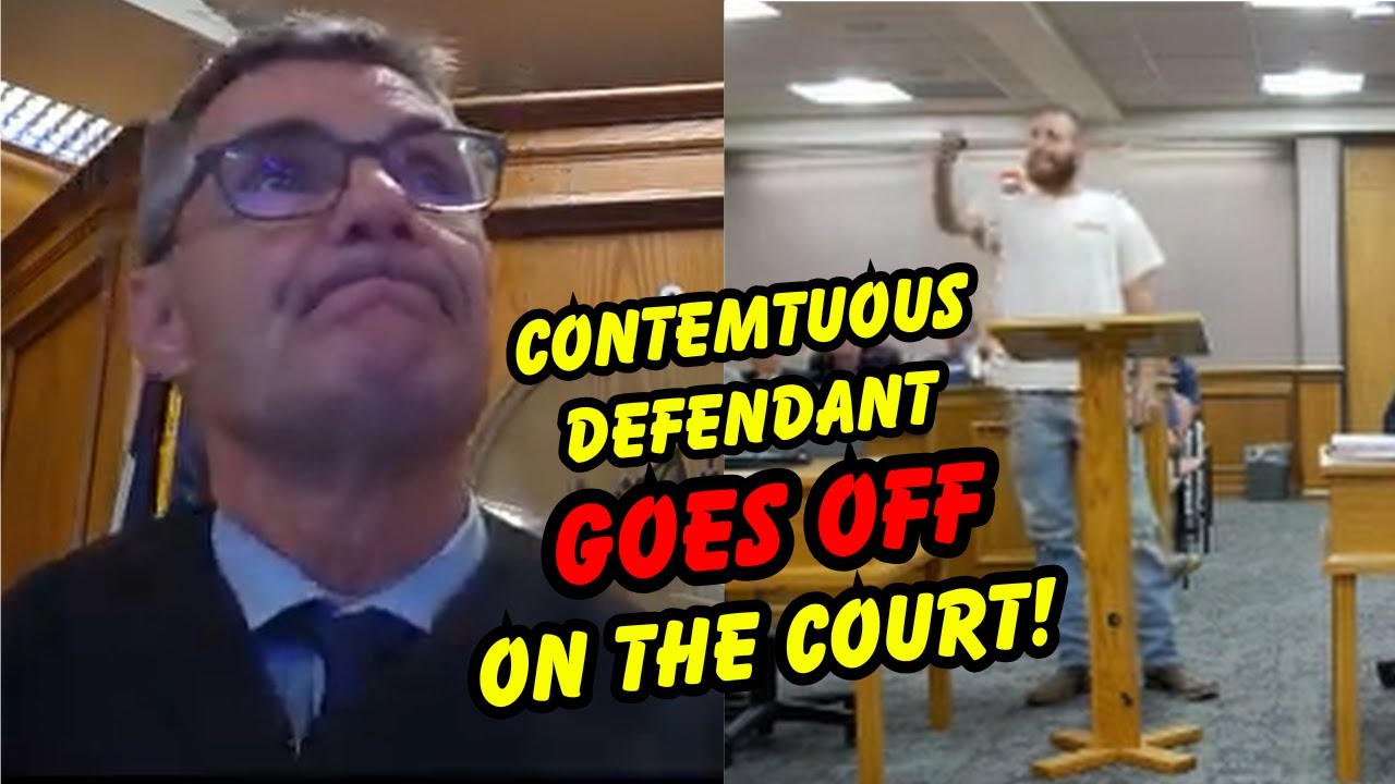 CONTEMPTUOUS Defendant Absolutely Goes OFF on the Court!