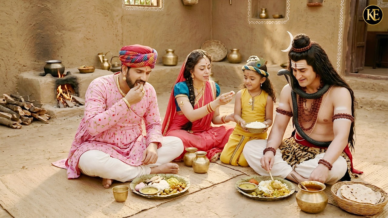 मैया के भोजन पर स्वयं आए शिव जी | अद्भुत लीला || YMKN || यशोमती मईया के नंदलाला