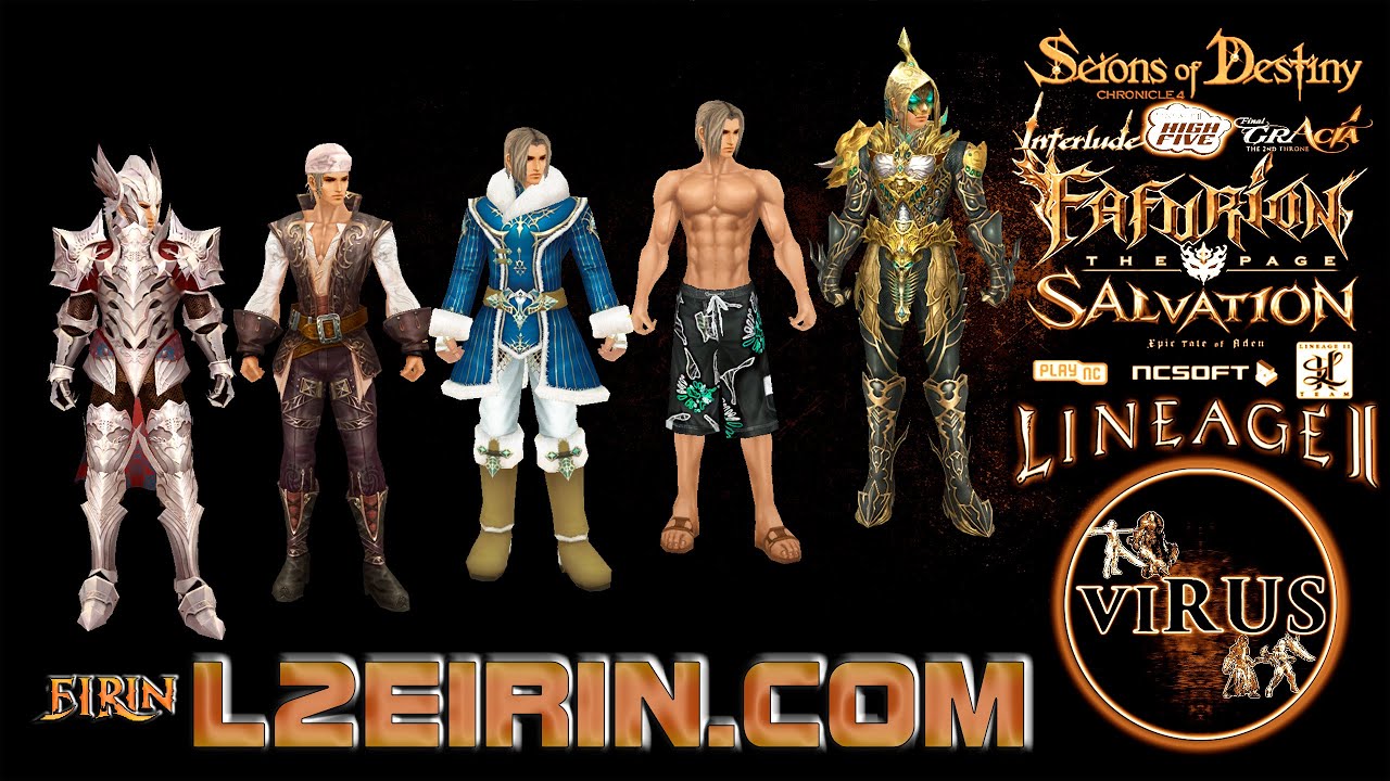 Costume Set 01 for the www.L2Eirin.Com server. Lineage II-Interlude ◄√i®uS►