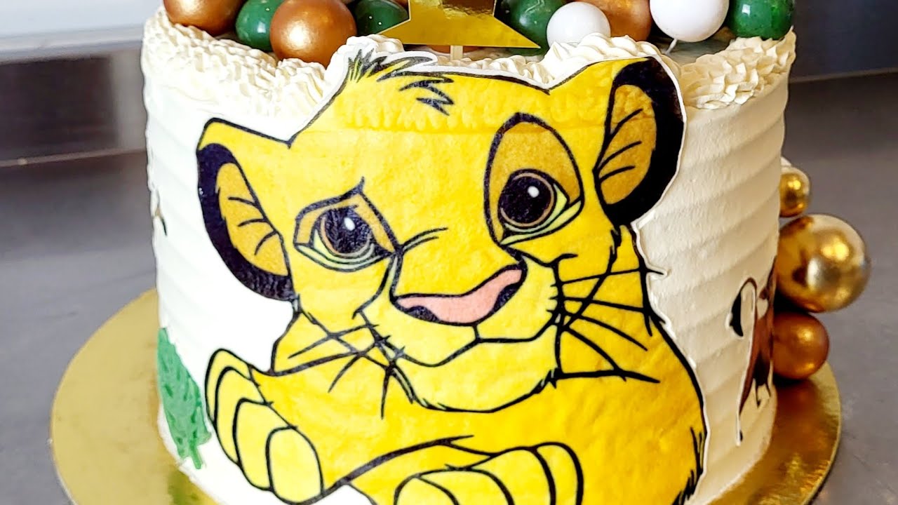 montage layer cake, gâteau roi lion pour anniversaire تجميع كعكة عيد ميلاد #cake #bolo #cakedesign