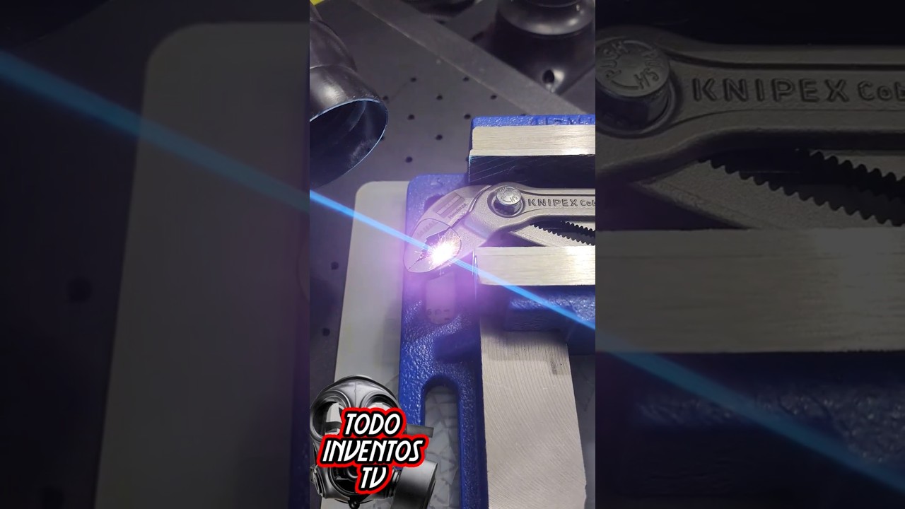 Marcando CHANNELLOCK KNIPEX con laser de fibra  #todoinventostv #tools #laserengraving #grabadolaser