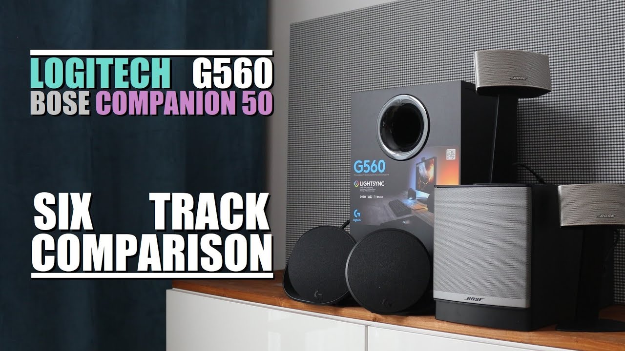 Logitech G560 vs Bose Companion 50 ||  6-Track Comparison