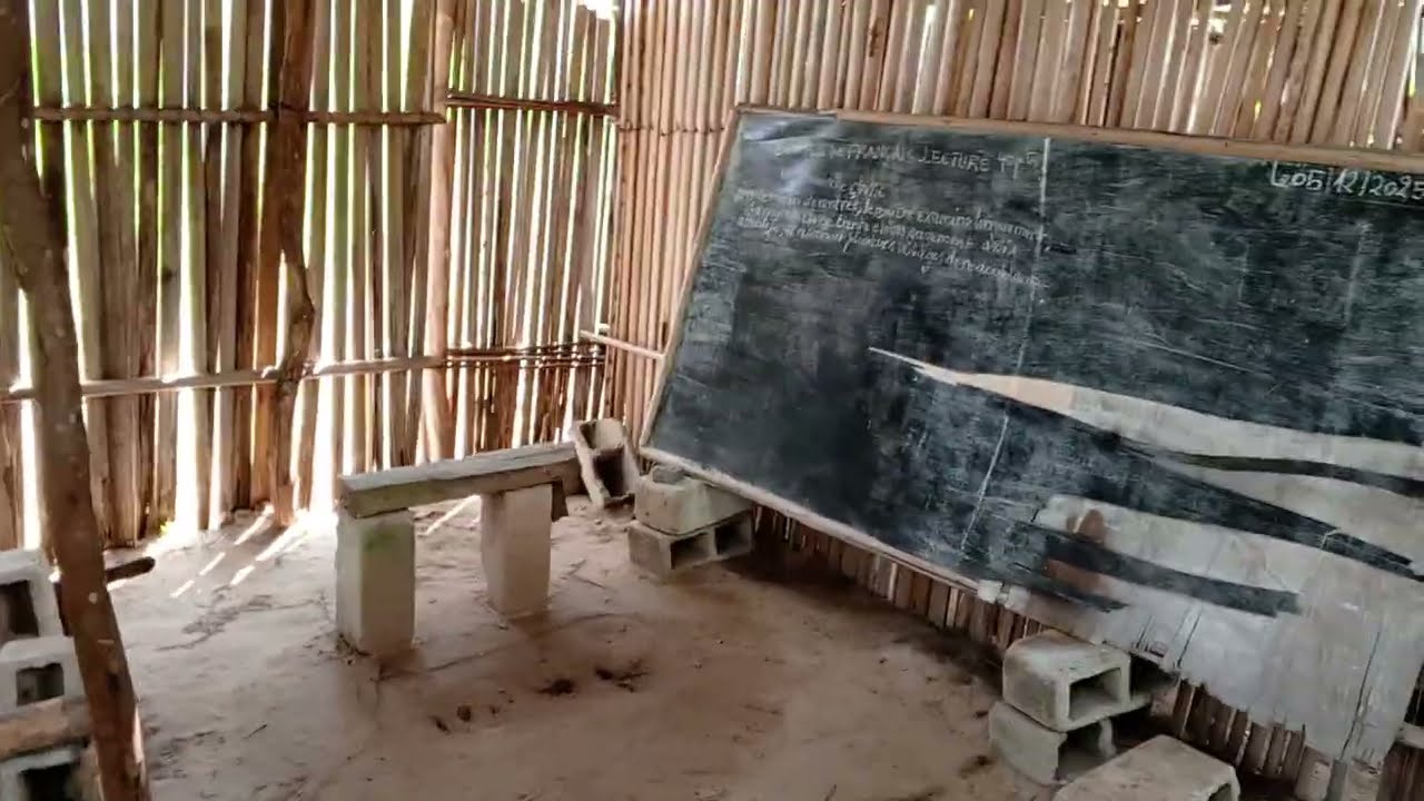 Silently visiting our Village school only to shed tears and pray to God to accompany us