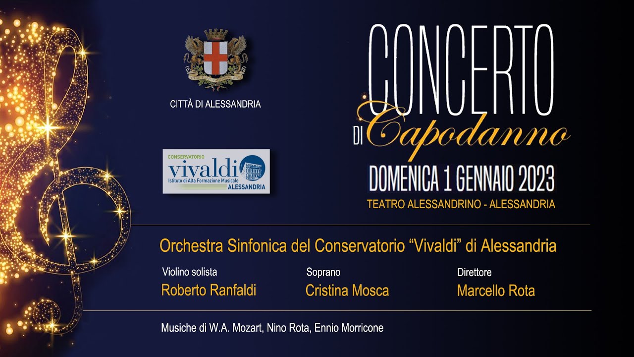 CONCERTO DI CAPODANNO 2023. Orchestra del Conservatorio Vivaldi di Alessandria