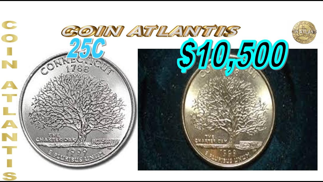 Una moneda de 25 centavos de Connecticut de 1999 con un valor de $10,000? SÍ...