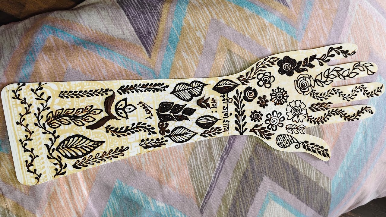 Mehandi design divya patekar  is live! basic mehandi design for beginners 