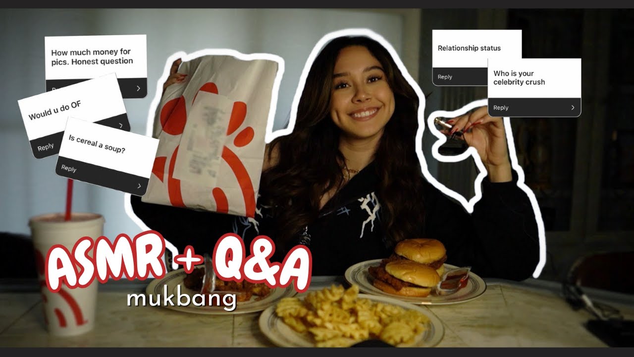 ASMR Q&A + Mukbang