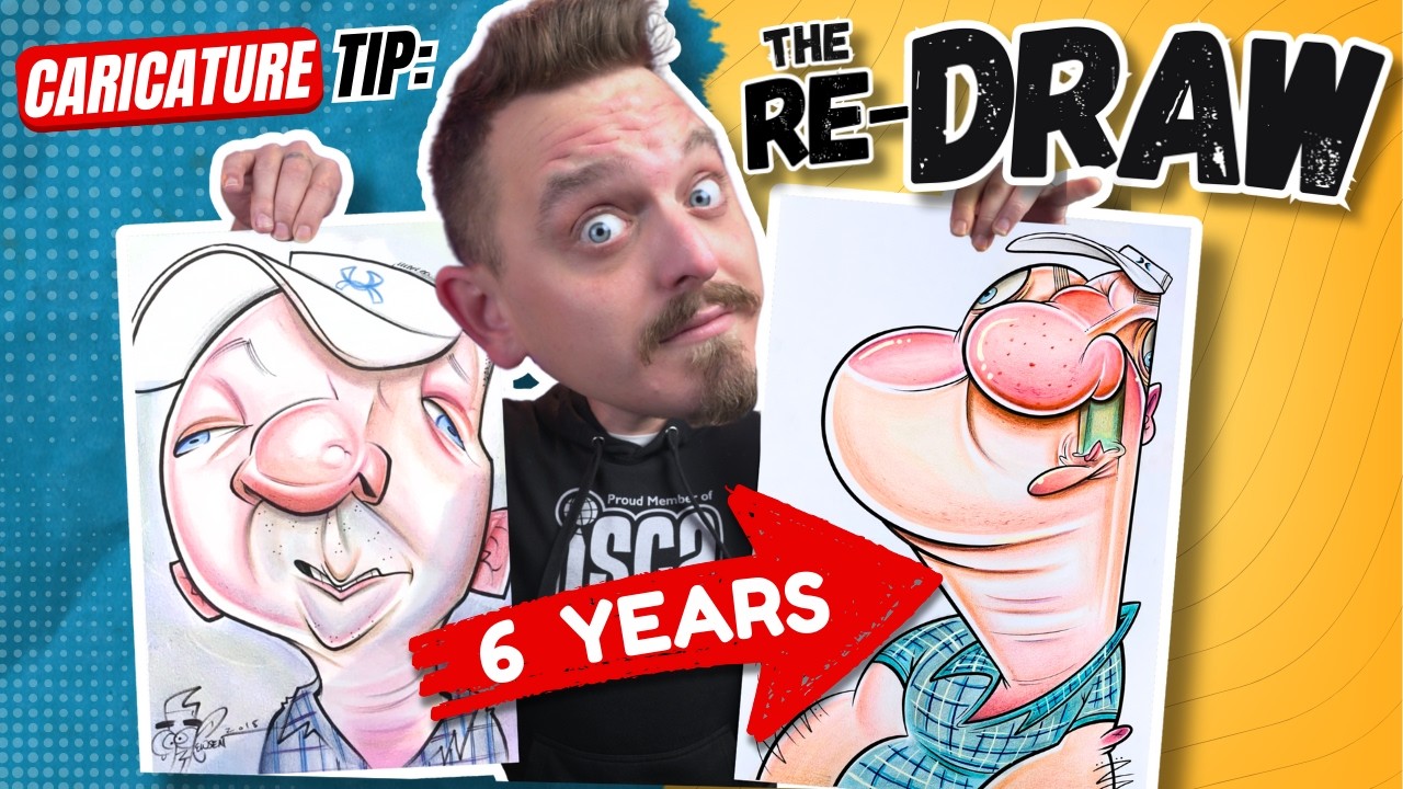 Redrawing Live Caricatures After the Event