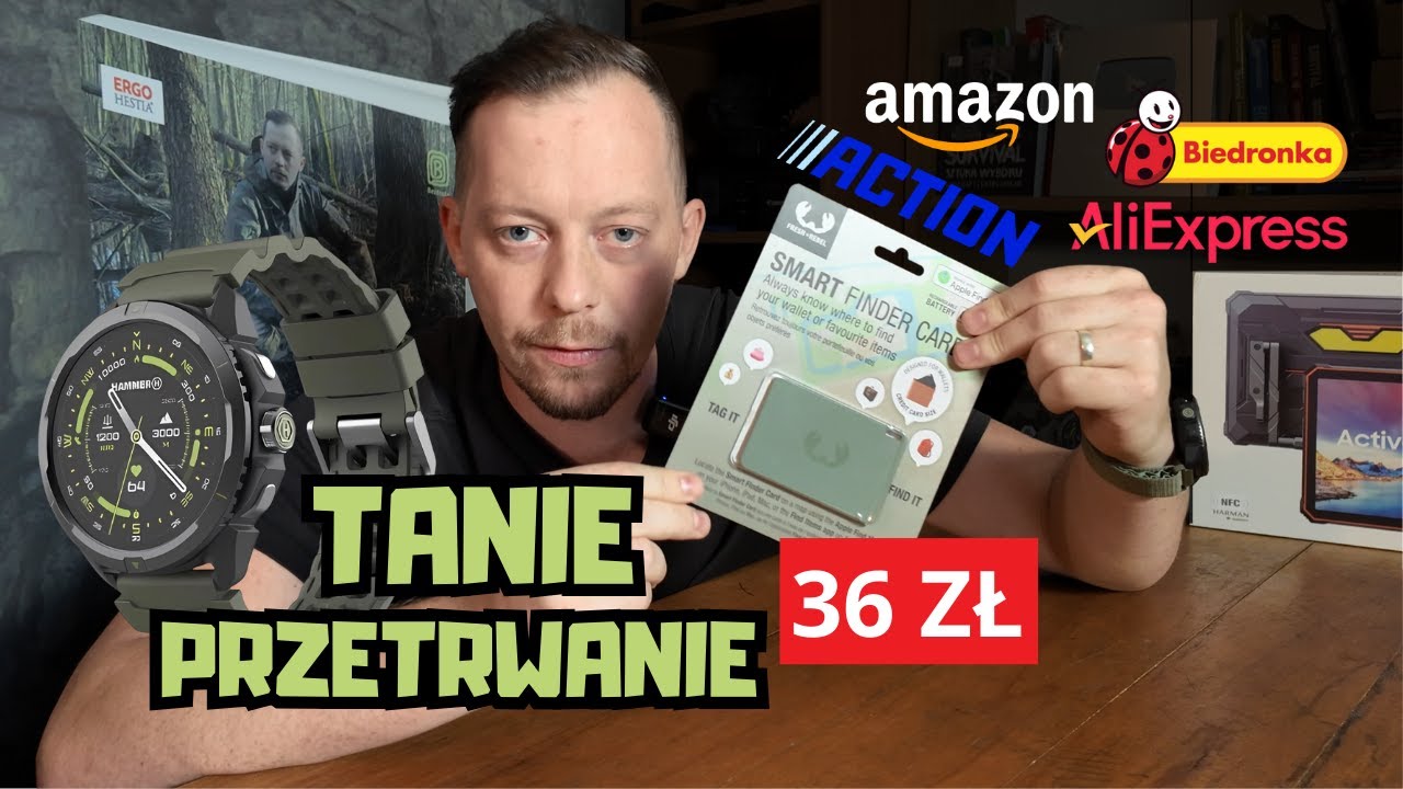 Lokalizator z Action, Hammer Watch 2, Czołówka z Biedronki i Tablet Blackview Active 10 Pro