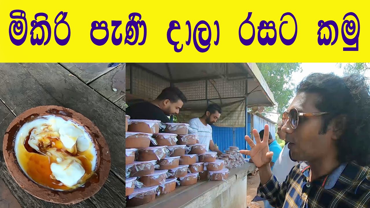 මීකිරියි පැණියි පාර අයිනේ හිටං කෑවා | Street Food | Curd