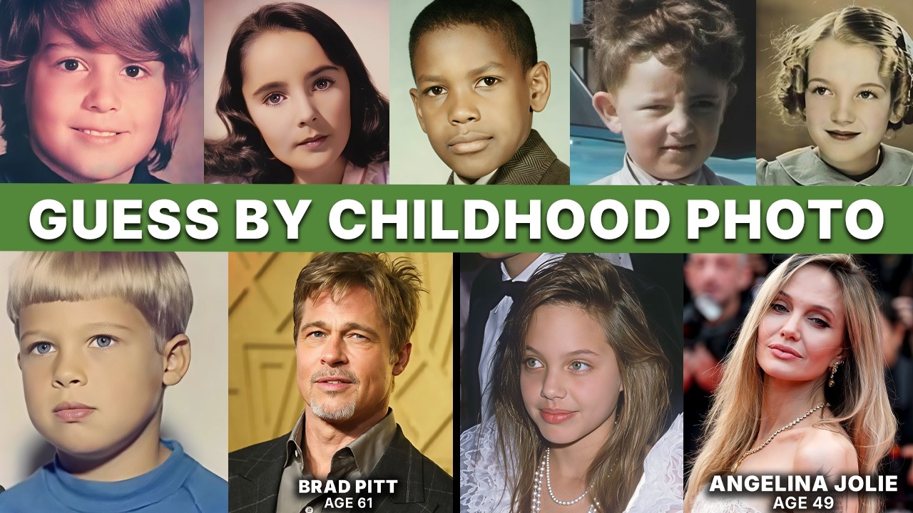 Guess Hollywood Actors: Then and Now (By Childhood Photo)