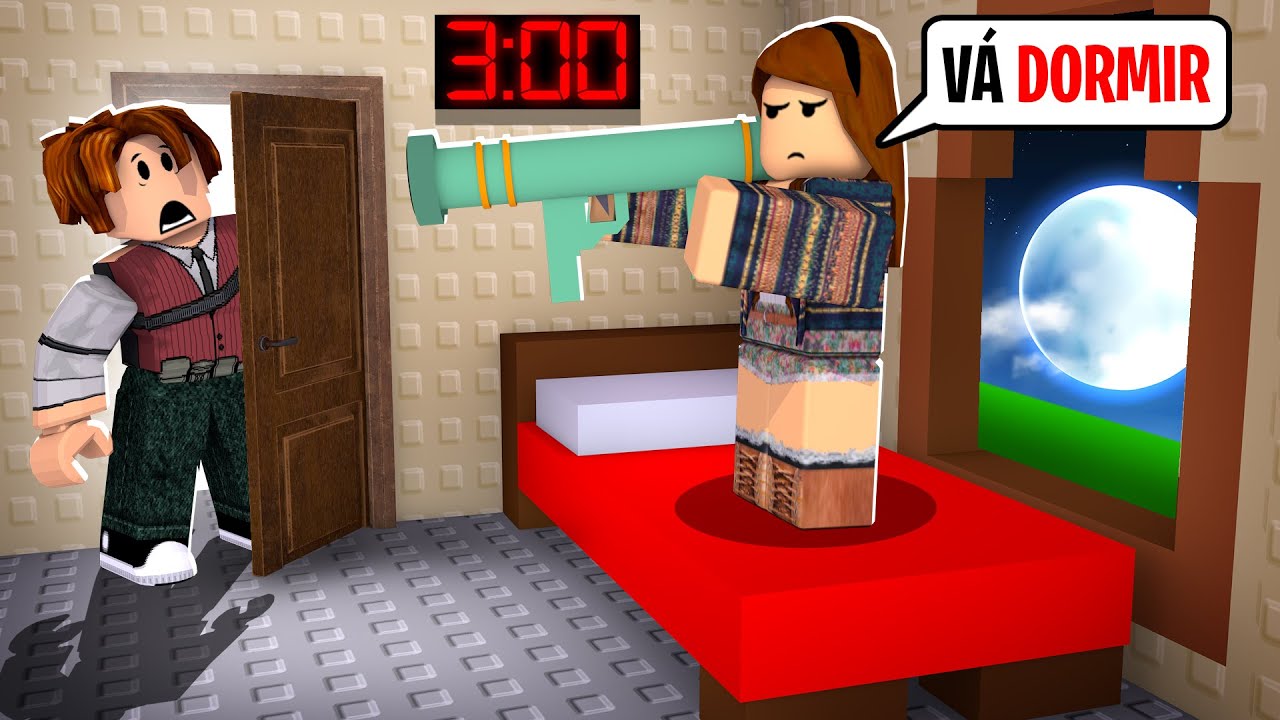 FUI TROLAR A MINHA MÃE * e deu ruim * (Roblox Prank Your Mom)