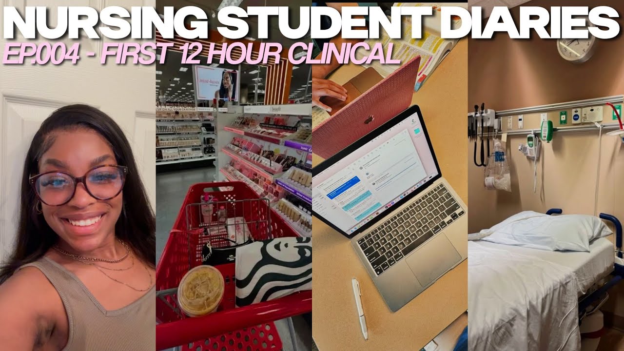 Nursing Student Vlog🩺📚Week in the Life of a Nursing Student, 12 Hour Clinical Days, Study Tips