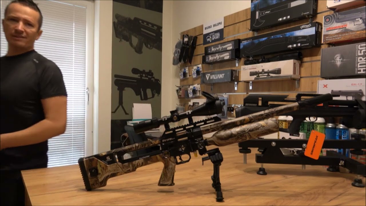 Wiatr&oacute;wka REXIMEX THRONE GEN2 5,5MM TEST 50 M Bullpup