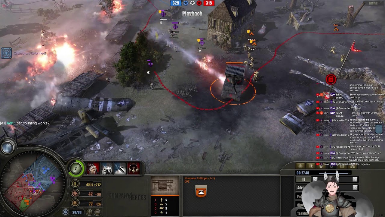 Live Casting Replays || Company of Heroes 1